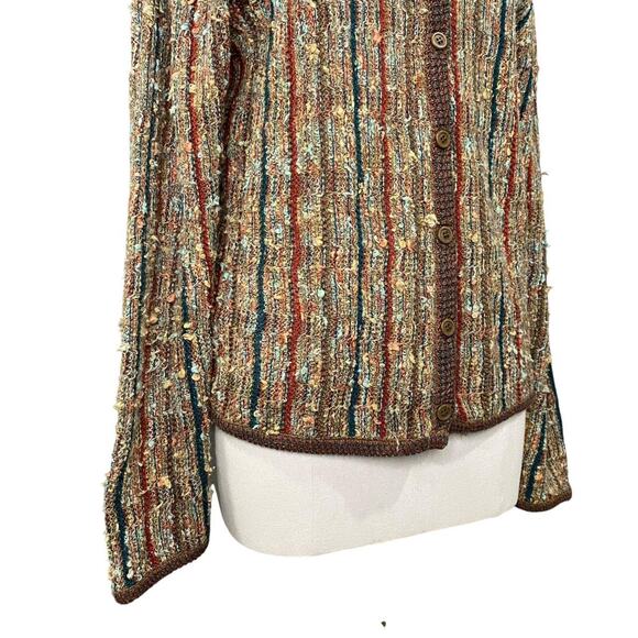 Act iii Vintage 90's Knit Cottagecore Granny Core Button Down Cardigan - Picture 4 of 8